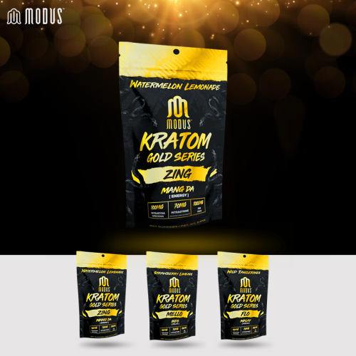 Modus Kratom Gold Gummies 1000mg/10ct/bag